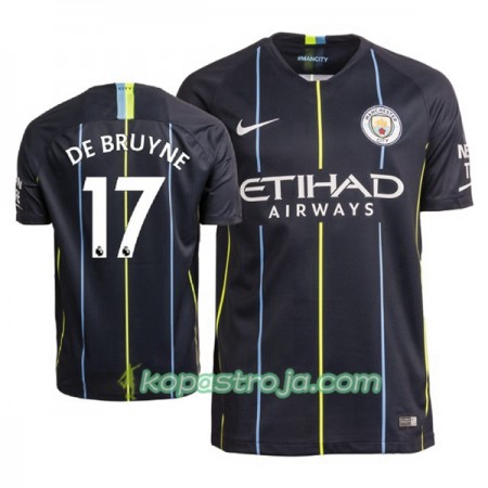 Billiga Fotbollströjor Manchester City De Bruyne 17 Borta tröja 2018/19 Kortärmad